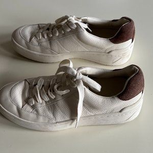 Massimo Dutti Tumbled Leather Trainers